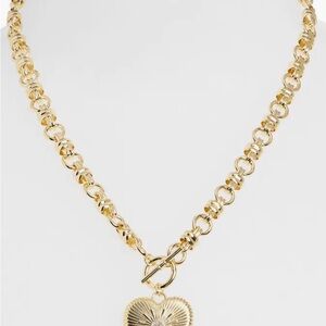 Nordstrom Gold Chain Necklace with Heart Pendant